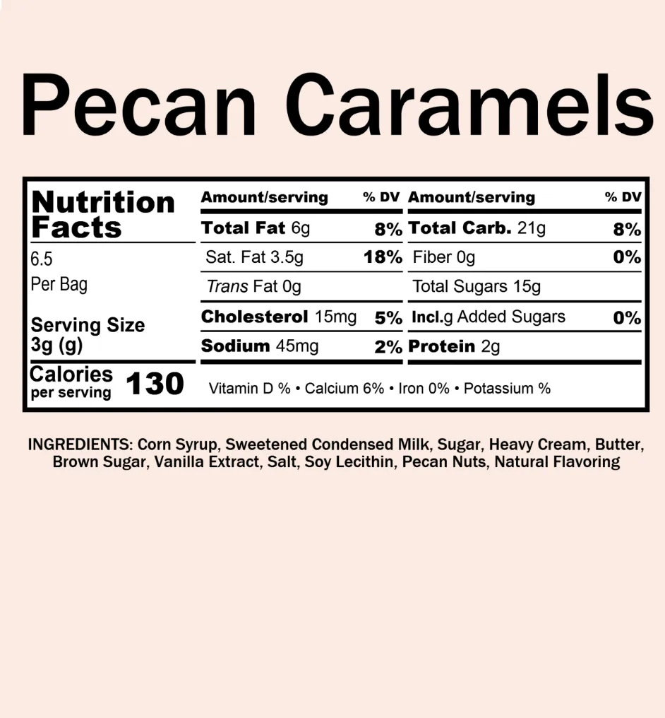 Caramels | Pecan (7 oz bag)