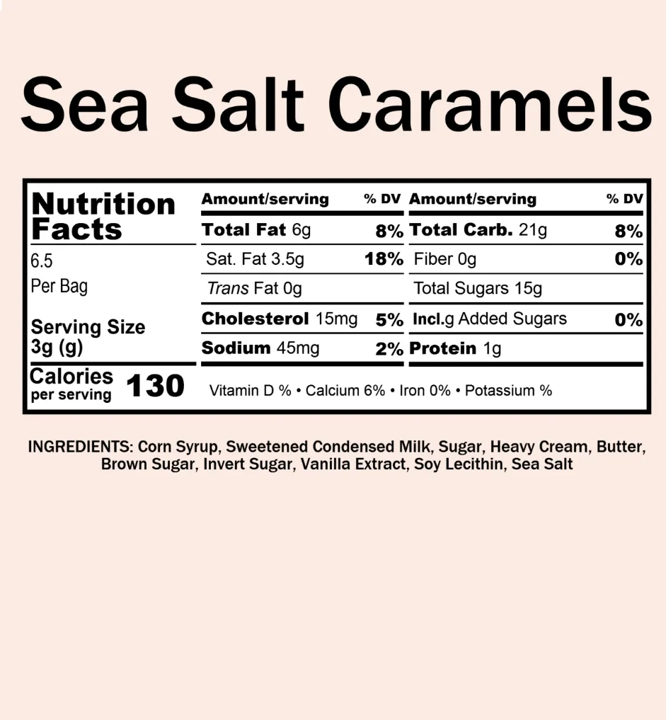 Caramels | Sea Salt (7 oz bag)