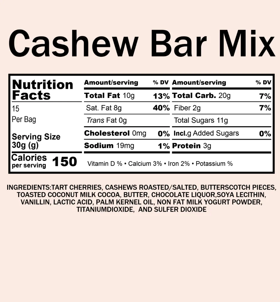 Cashew Bar Mix 12 oz