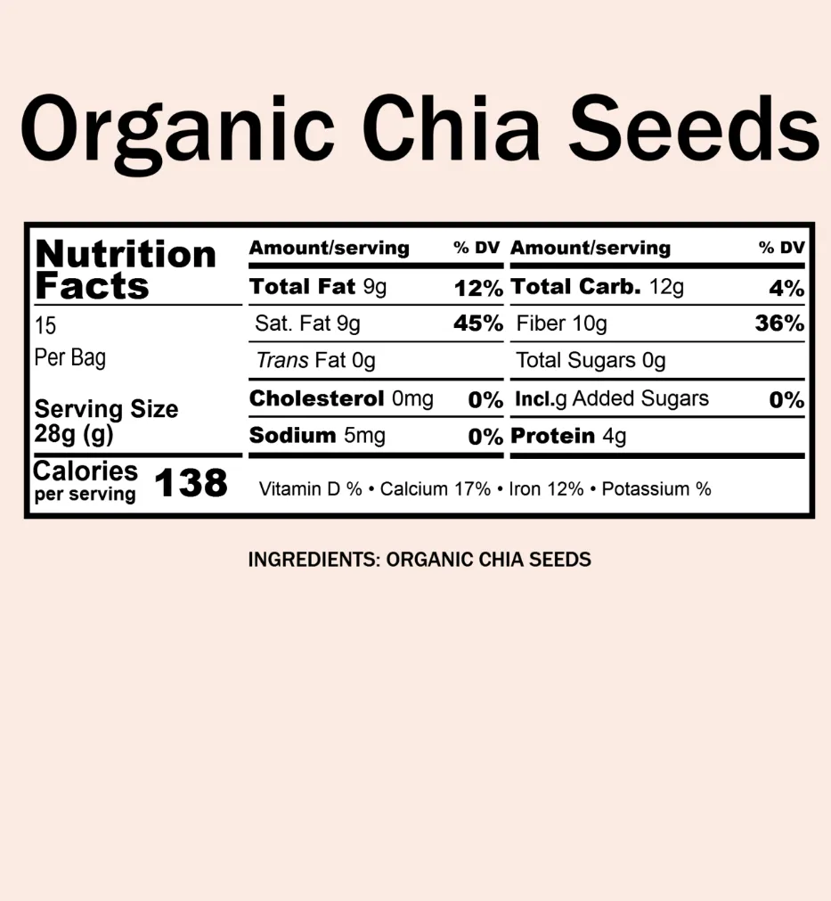 Chia Seeds, Organic (12 oz)