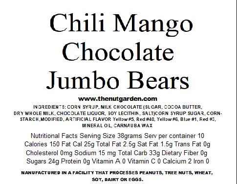 Chili Mango Milk Chocolate Covered Bears (12 oz)