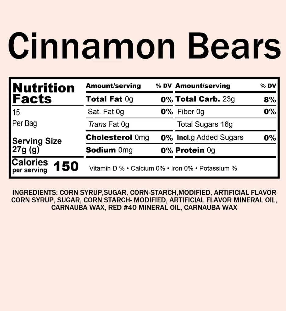 Cinnamon Bears,  (12 oz)