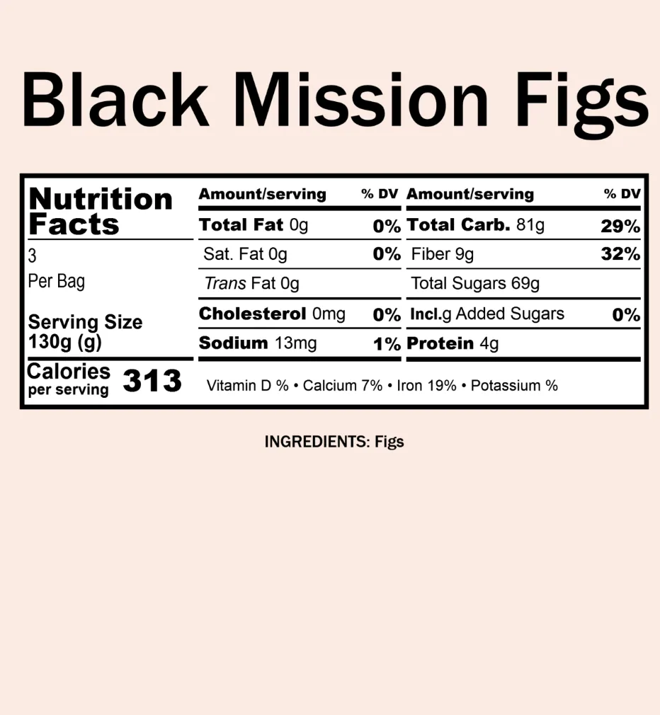 Figs, Black Mission (12 oz)
