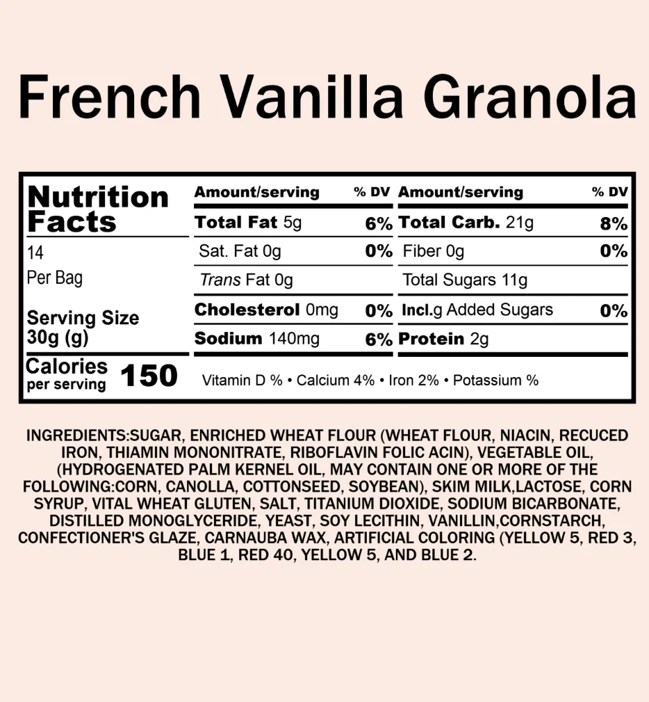 Granola, French Vanilla Almond (12 oz)