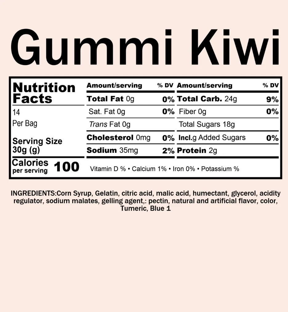 Gummi Kiwi (12 oz)