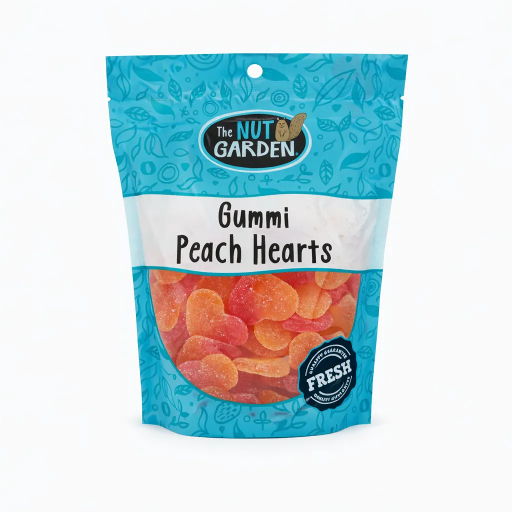 Gummi Peach Hearts (12 oz)