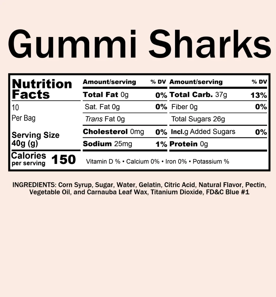 Gummi Sharks (12 oz)