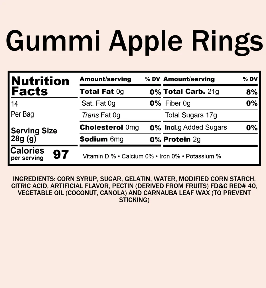 Gummy Apple Rings (12 oz)