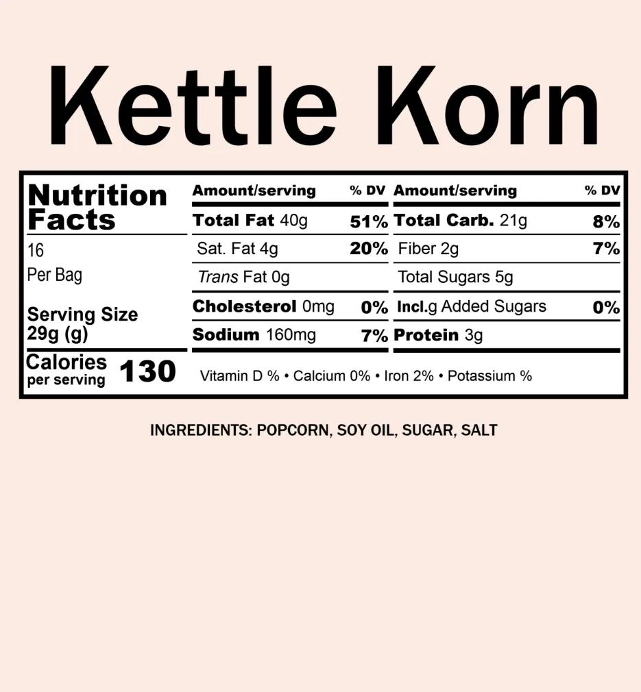 Kettle Corn Popcorn (7 oz)