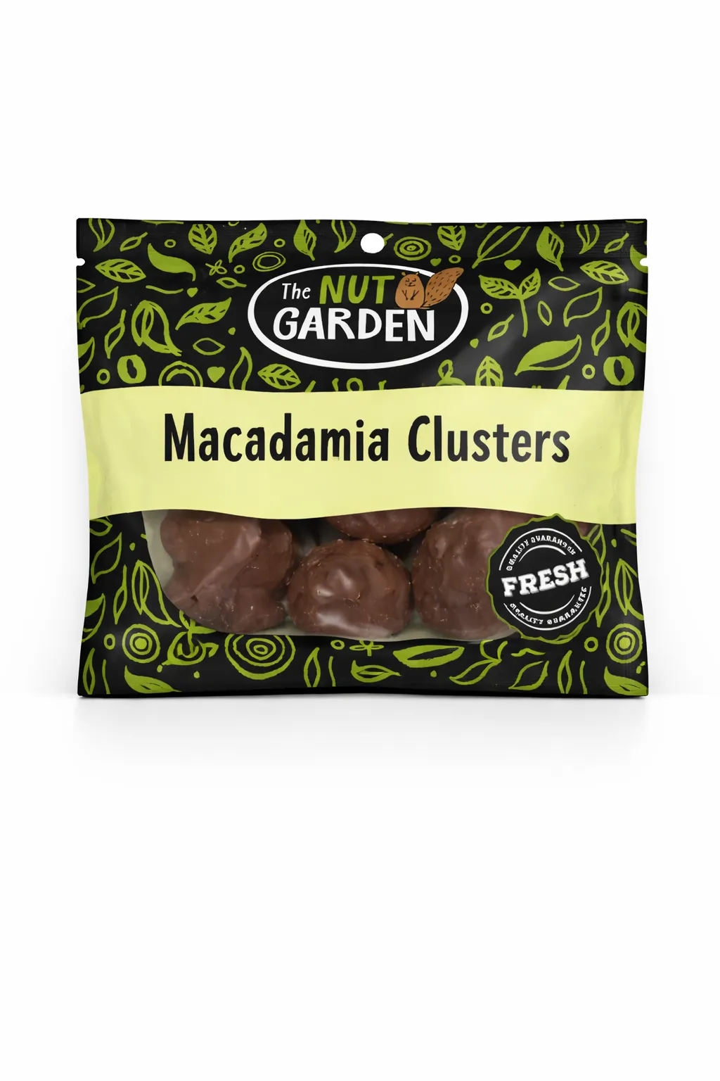 Macadamias, Chocolate Clusters (2 oz) 12 count