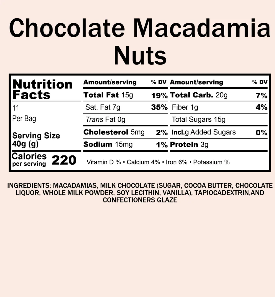 Macadamias, Milk Chocolate (12 oz)