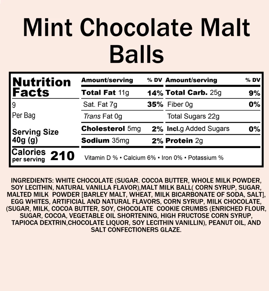 Malt Balls, Mint Chocolate (10 oz)