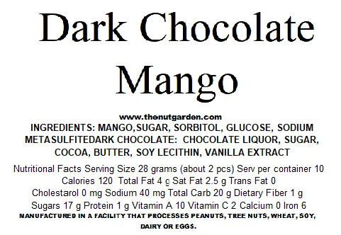 Mango, Dark Chocolate (10 oz)