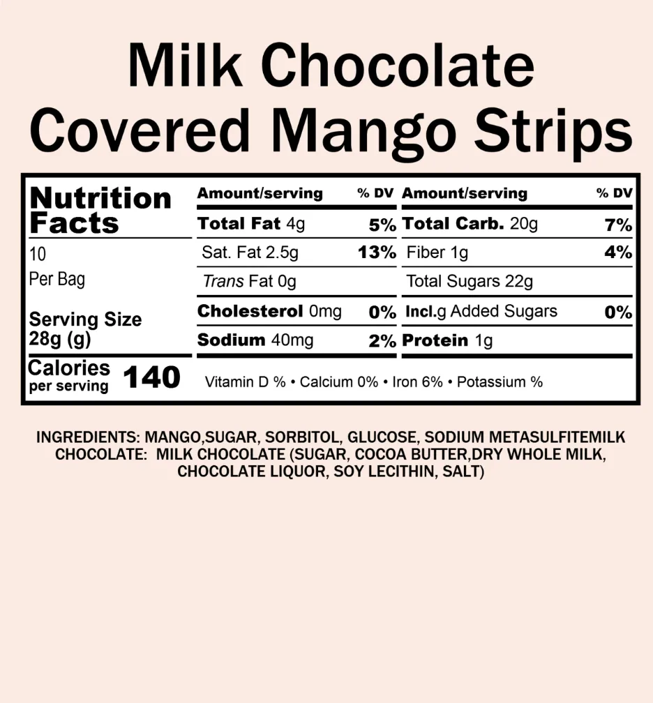 Mango, Milk Chocolate (10 oz)
