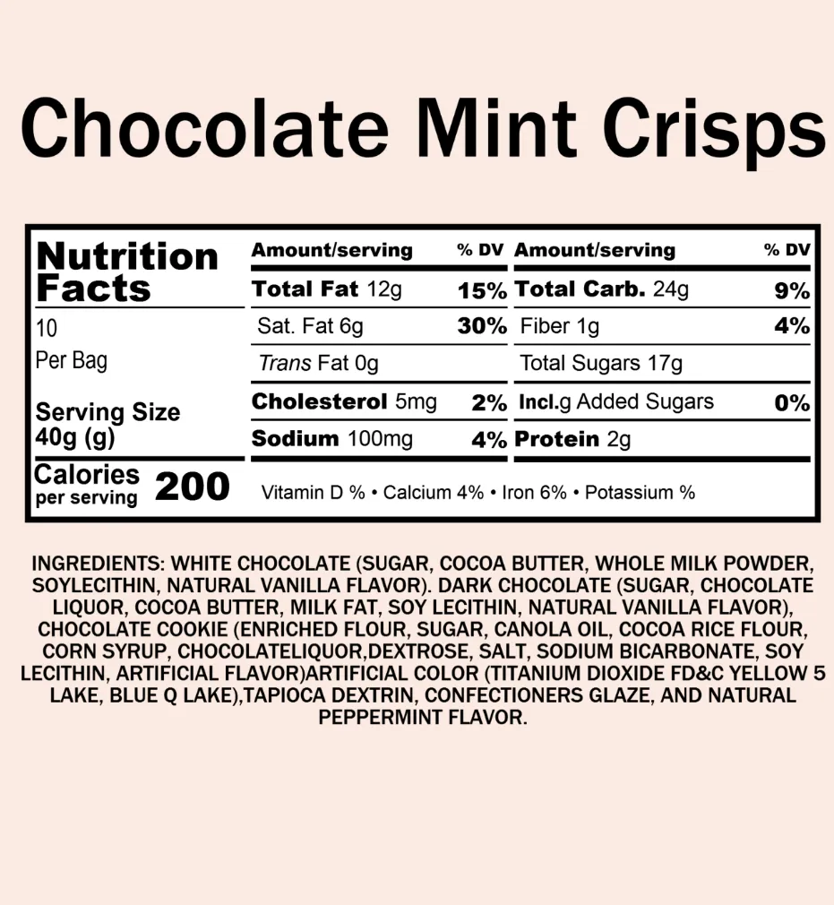 Mint Chocolate Cookie Bites (12 oz)