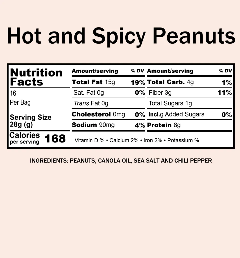 Peanuts, Hot & Spicy (12 oz)