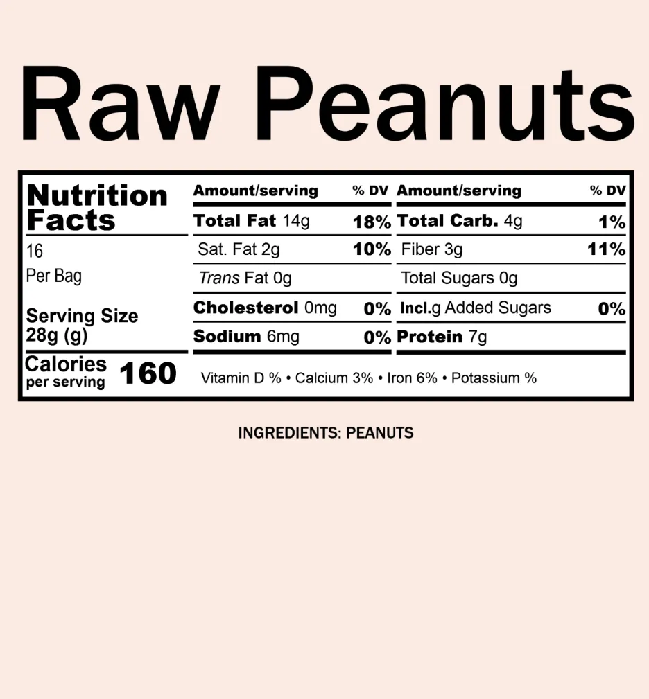 Peanuts, Raw (12 oz)