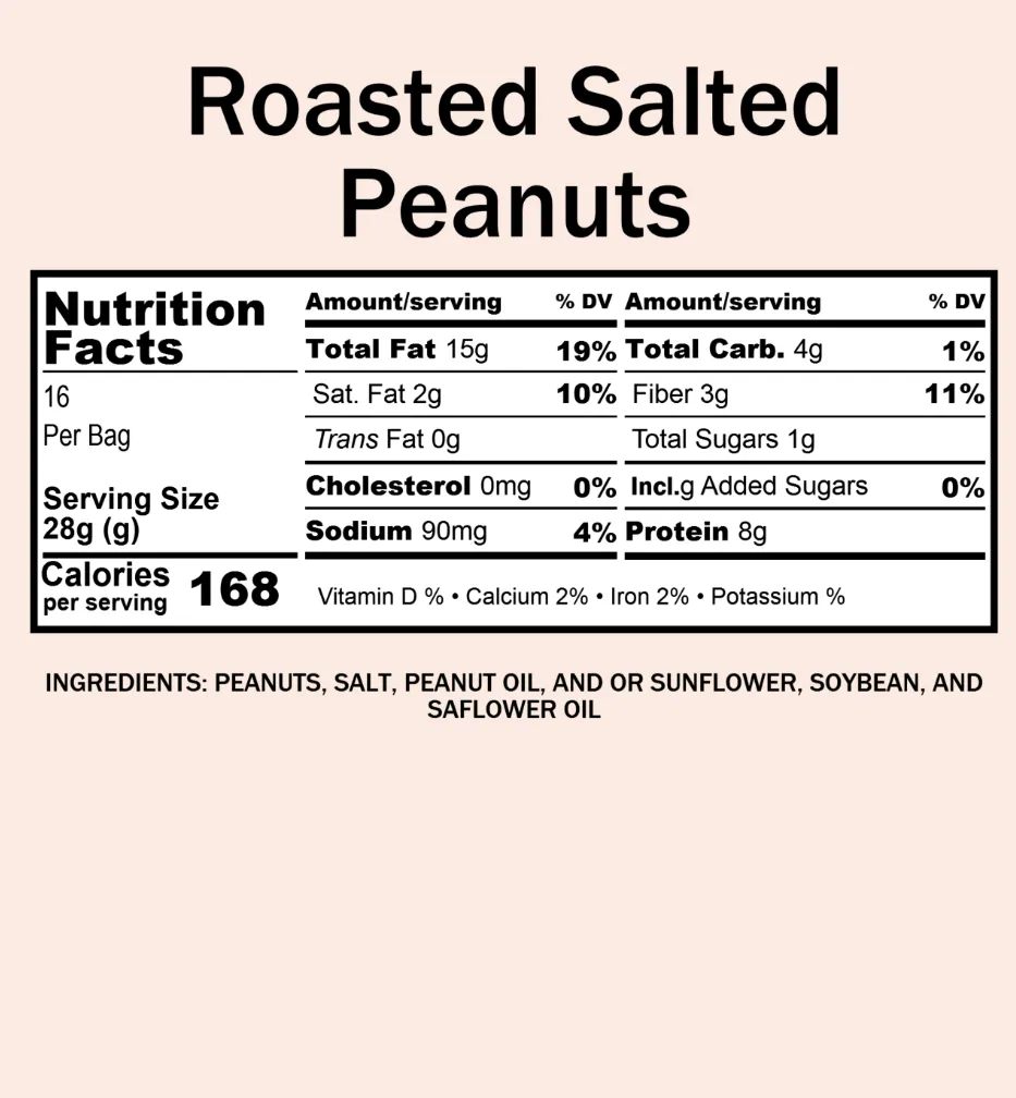 Peanuts, Roasted and Salted (12 oz)