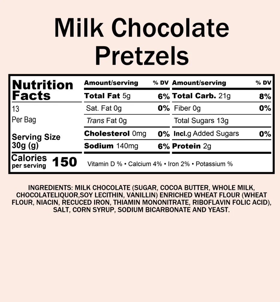 Pretzels, Milk Chocolate Covered (12 oz)