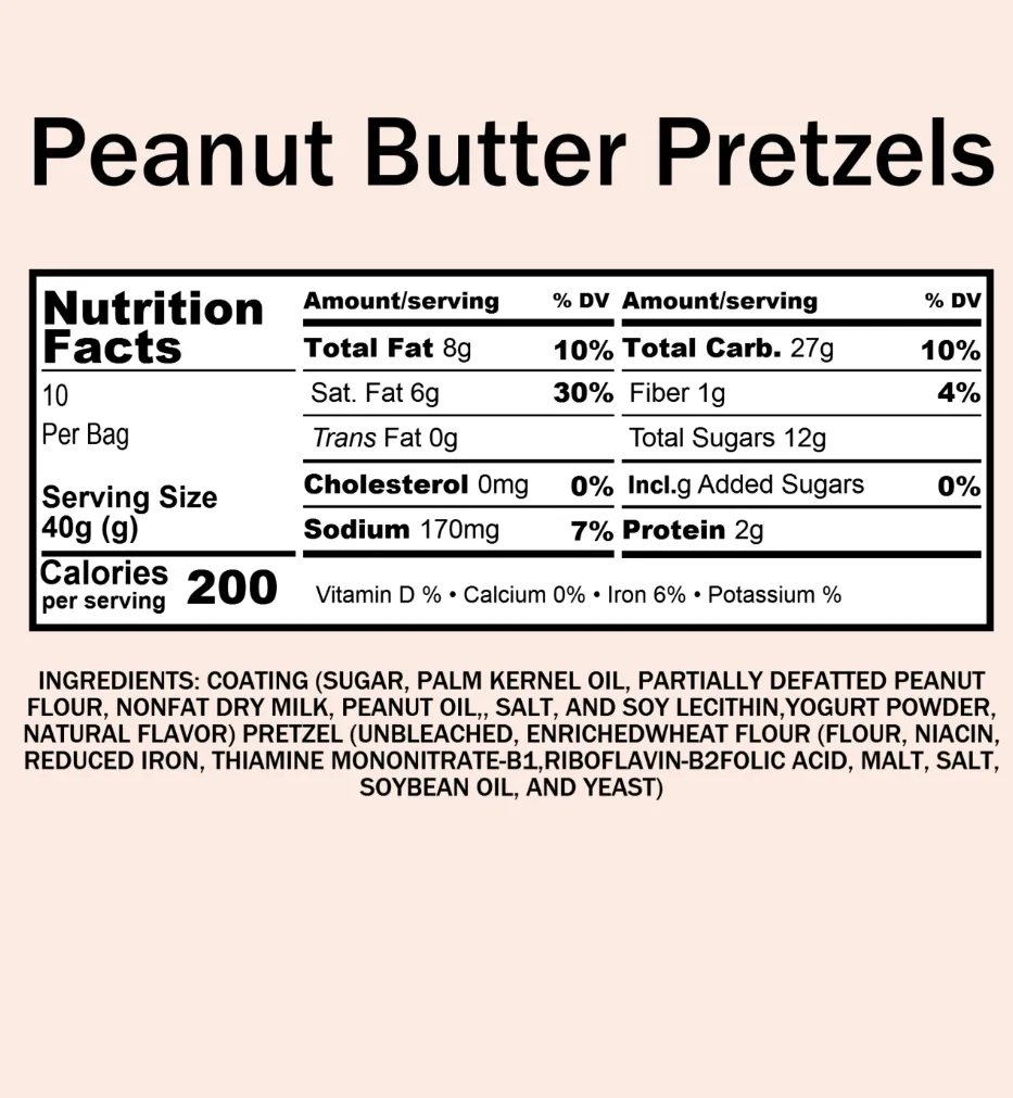 Pretzels, Peanut Butter (12 oz)