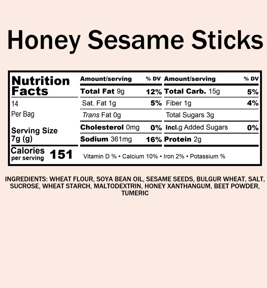 Sesame Sticks, Honey Roasted (14 oz)