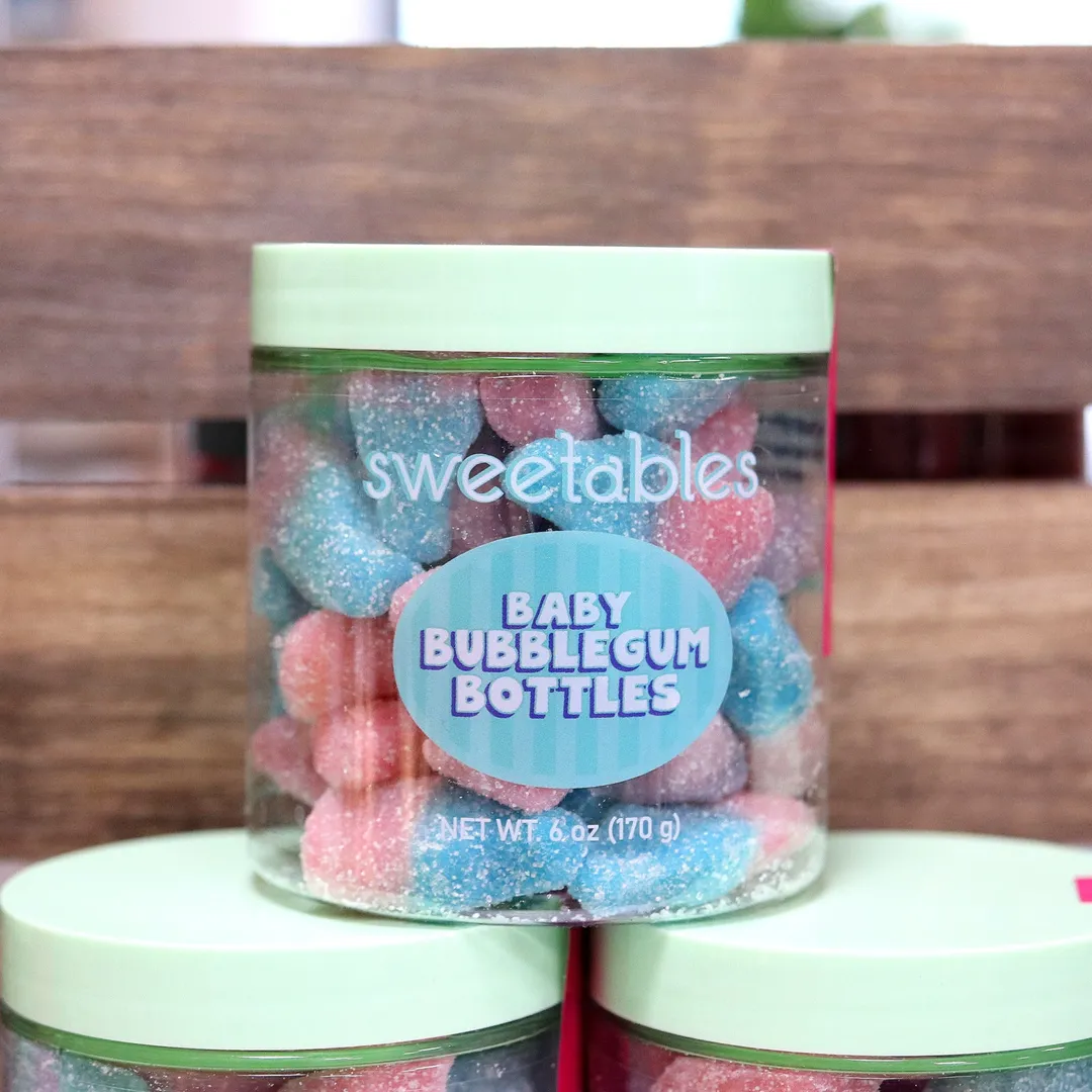 Sweetables Candy Jars | Baby Bubblegum Bottles