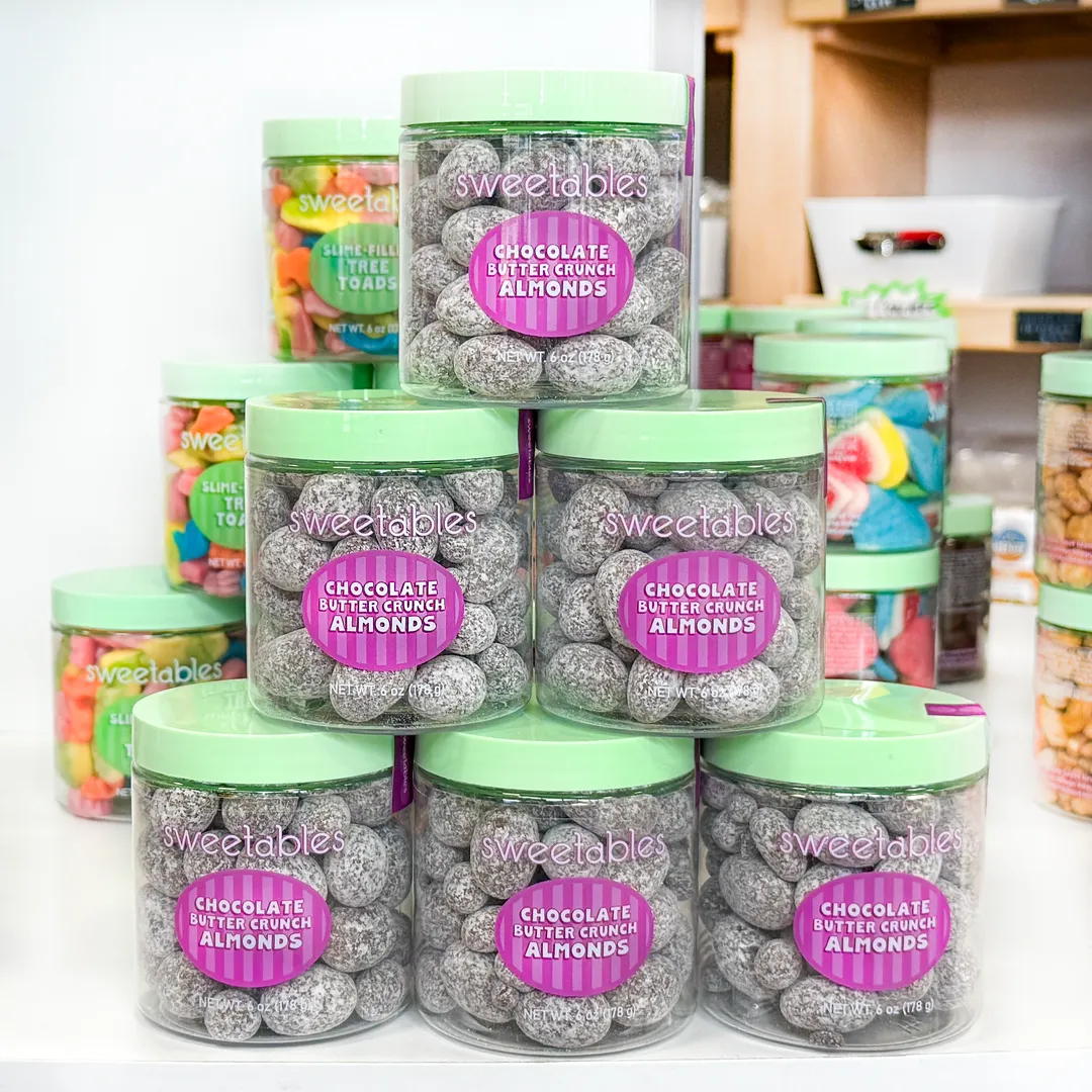 Sweetables Candy Jars | Chocolate Butter Crunch Almonds