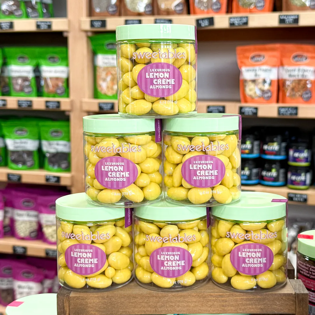 Sweetables Candy Jars | Lemon Luxurious Creme Almonds