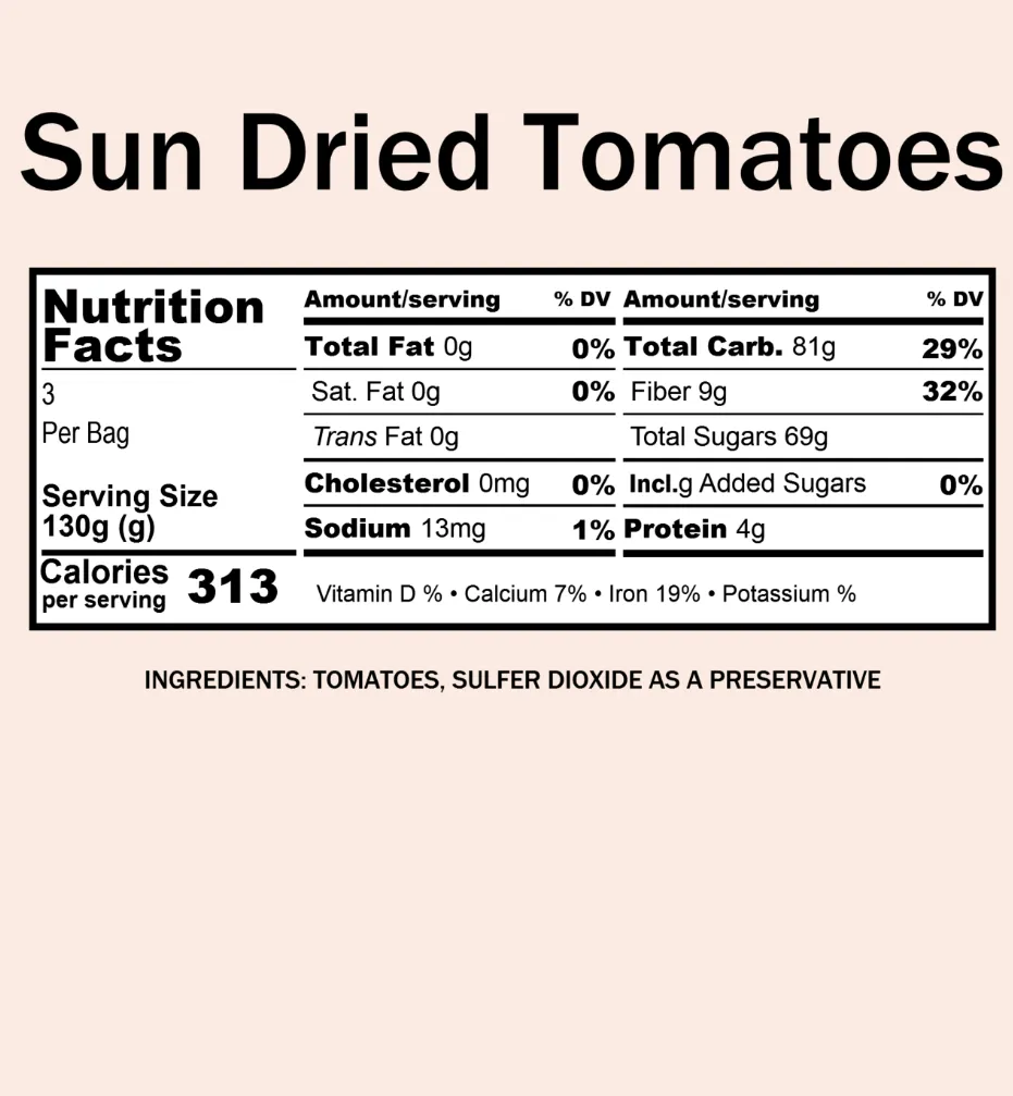 Tomatoes, Sun-Dried (12 oz)