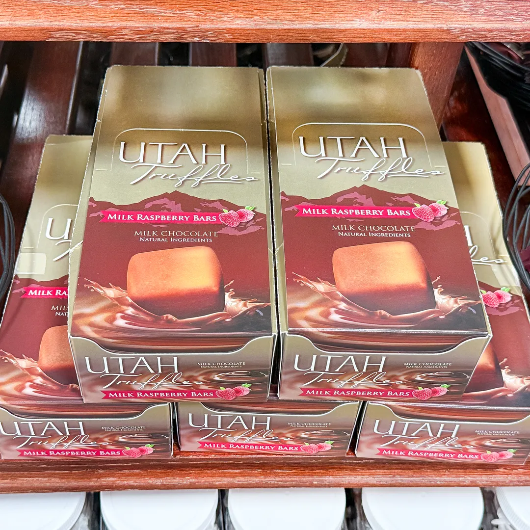 Utah Truffles | Milk Chocolate Truffle Bars | Raspberry