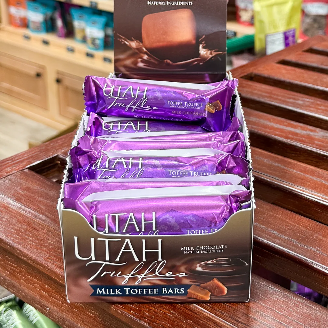 Utah Truffles | Milk Chocolate Truffle Bars | Toffee