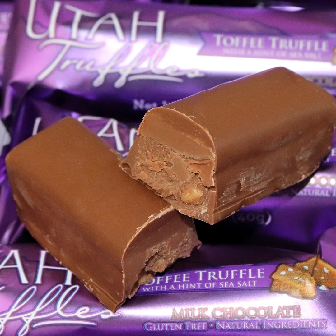 Utah Truffles | Milk Chocolate Truffle Bars | Toffee variant