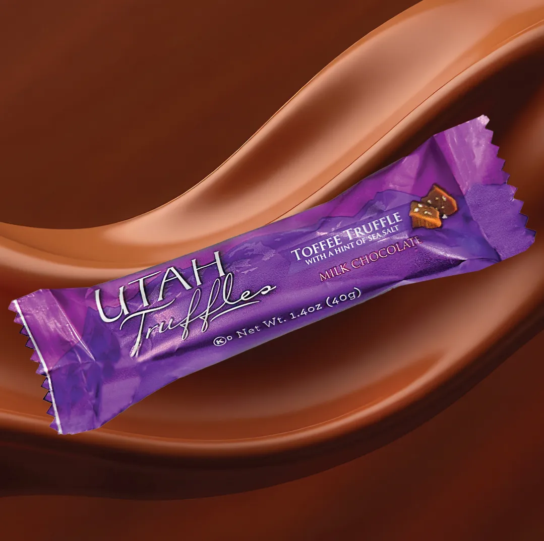 Utah Truffles | Milk Chocolate Truffle Bars | Toffee