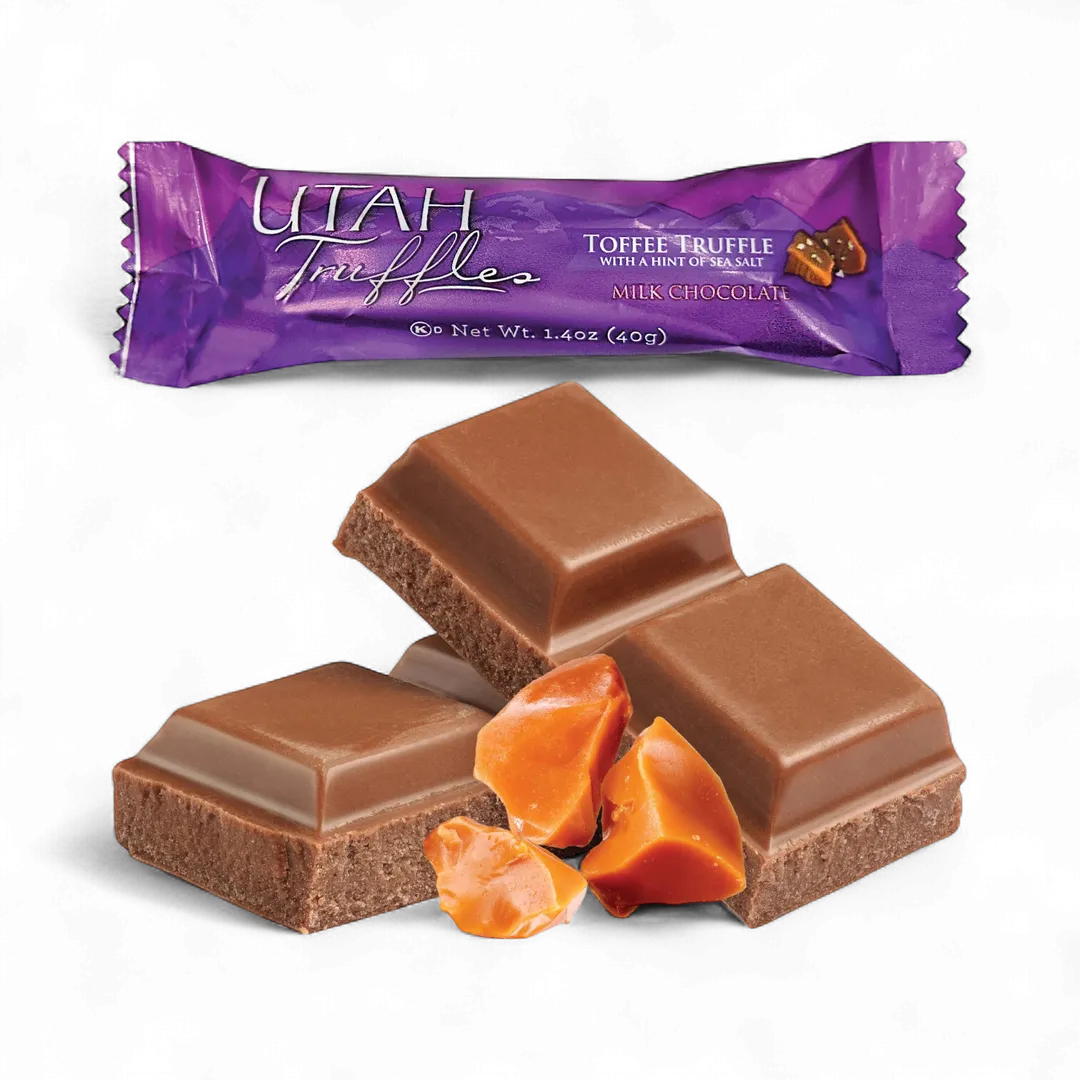 Utah Truffles | Milk Chocolate Truffle Bars | Toffee