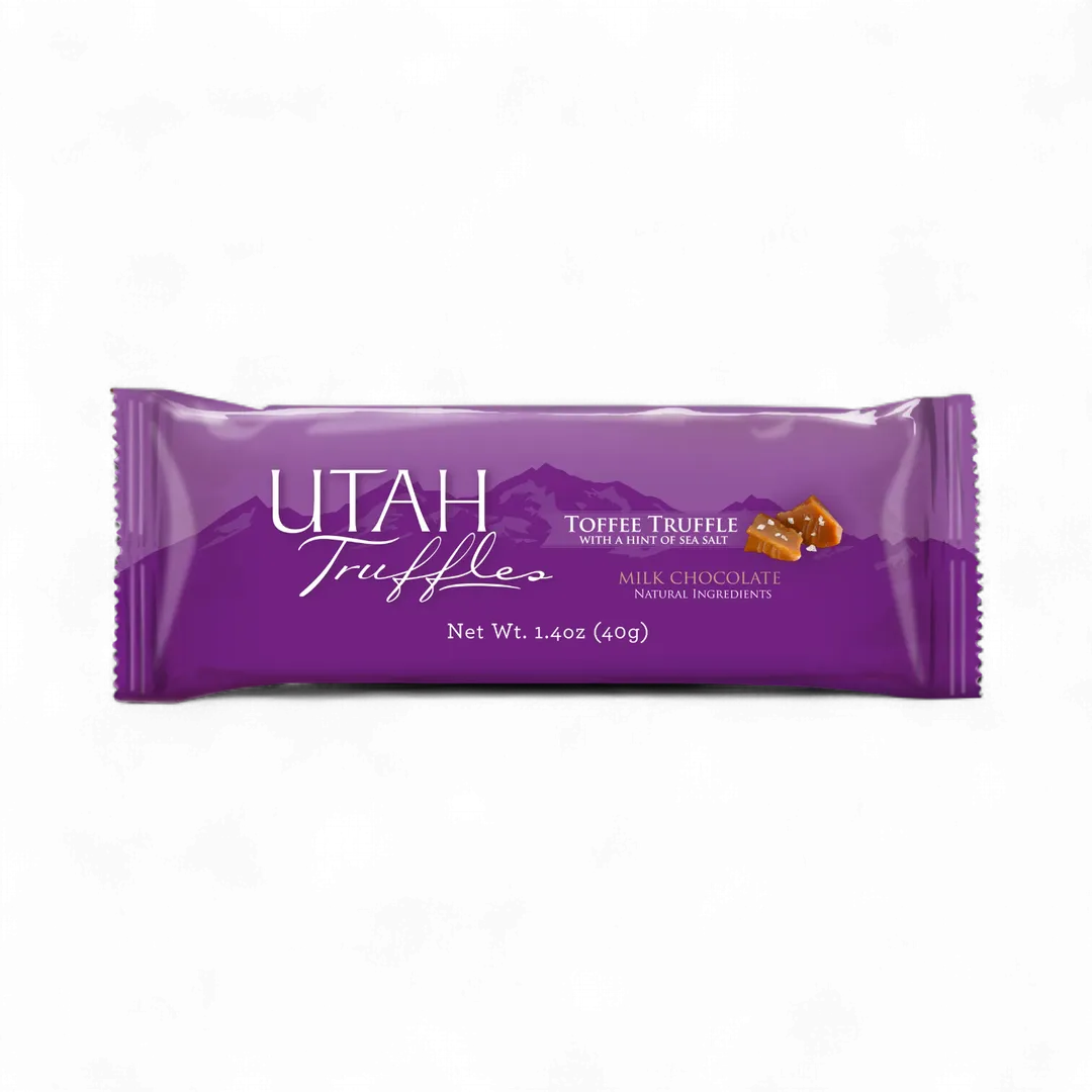 Utah Truffles | Milk Chocolate Truffle Bars | Toffee