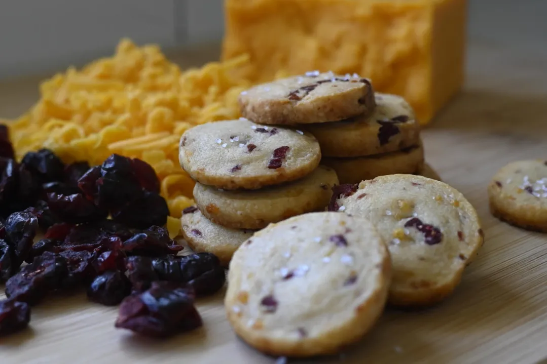 Cranberry | Cheddar Gourmet Cheese Wafer Dough Log