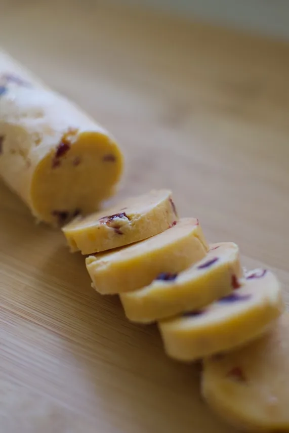 Cranberry | Cheddar Gourmet Cheese Wafer Dough Log