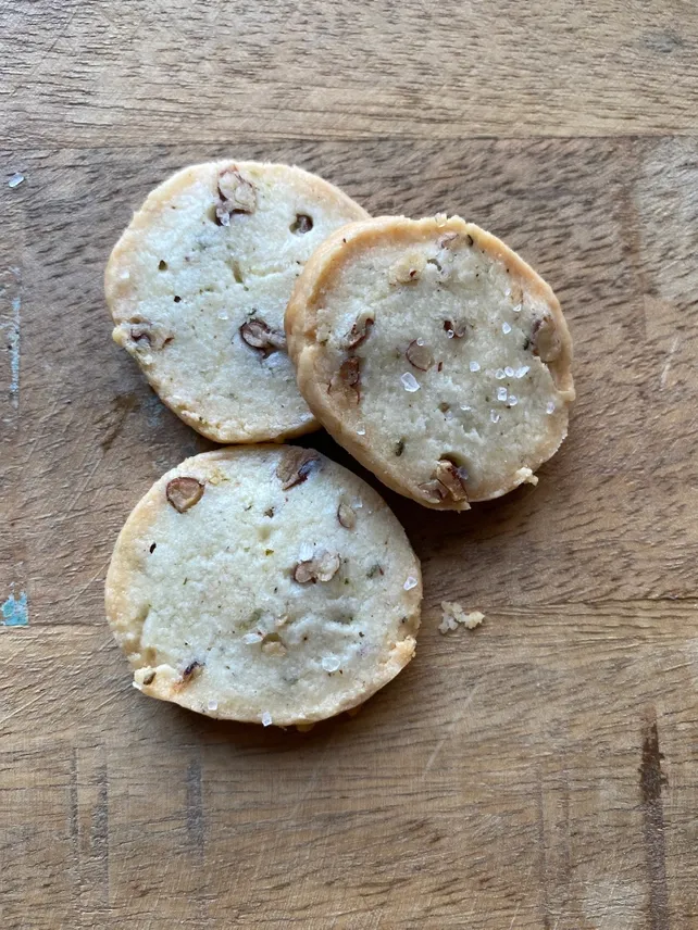Goat Cheese | Rosemary |Pecan Gourmet Cheese Wafer Dough Log