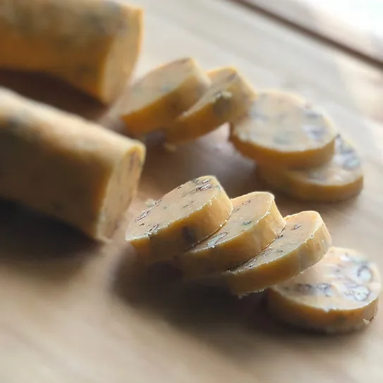 Goat Cheese | Rosemary |Pecan Gourmet Cheese Wafer Dough Log