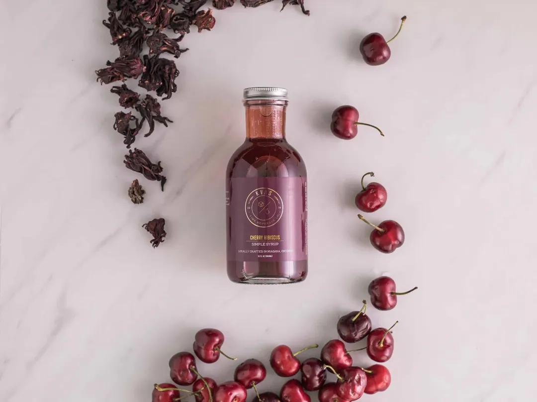 Kvas - Cherry hibiscus Simple Syrup