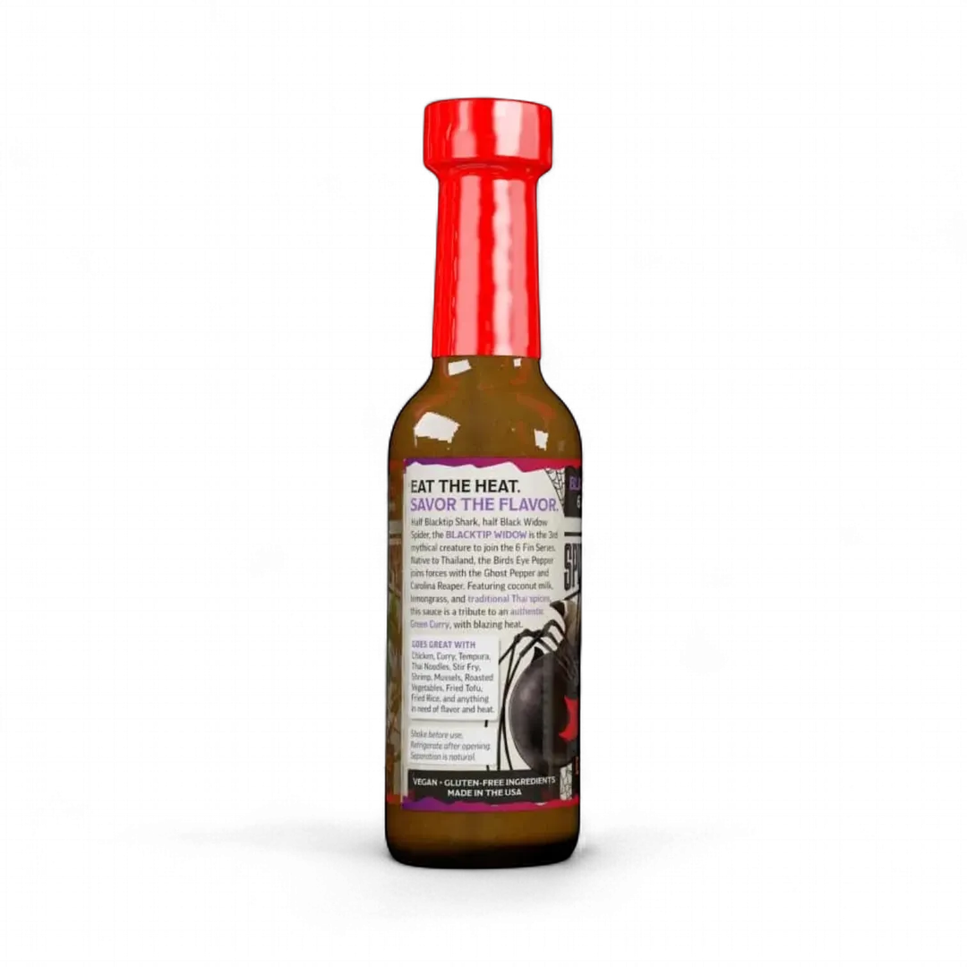 6 Fin Series Blacktip Widow Hot Sauce (Extreme Heat, 5oz)