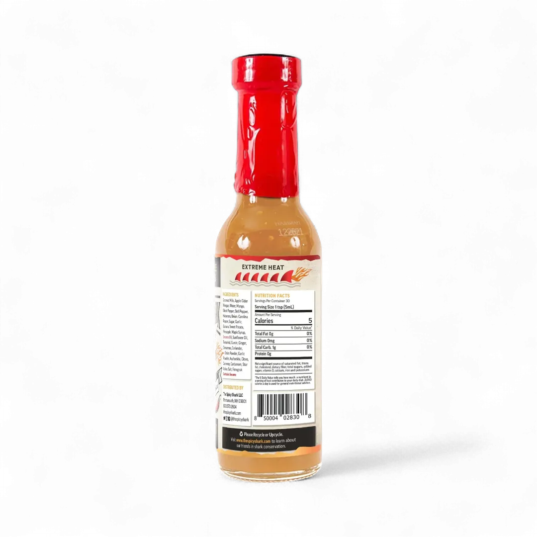 6 Fin Series Mako Snake Hot Sauce (Extreme Heat, 5oz)