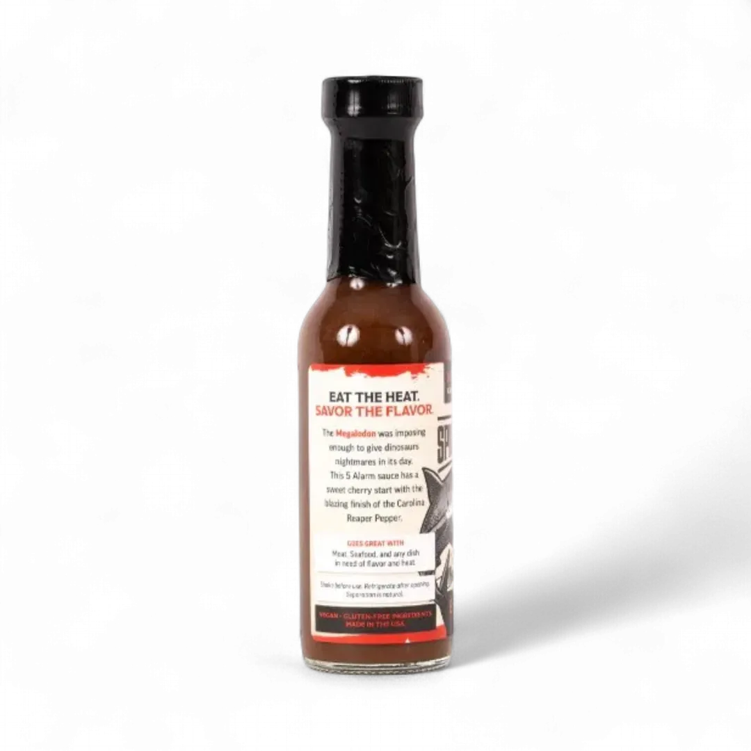 Megalodon Carolina Reaper Hot Sauce (5oz, Wicked Hot)