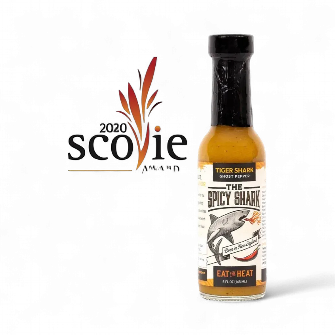 Tiger Shark Ghost Pepper Hot Sauce (Hot, 5oz)