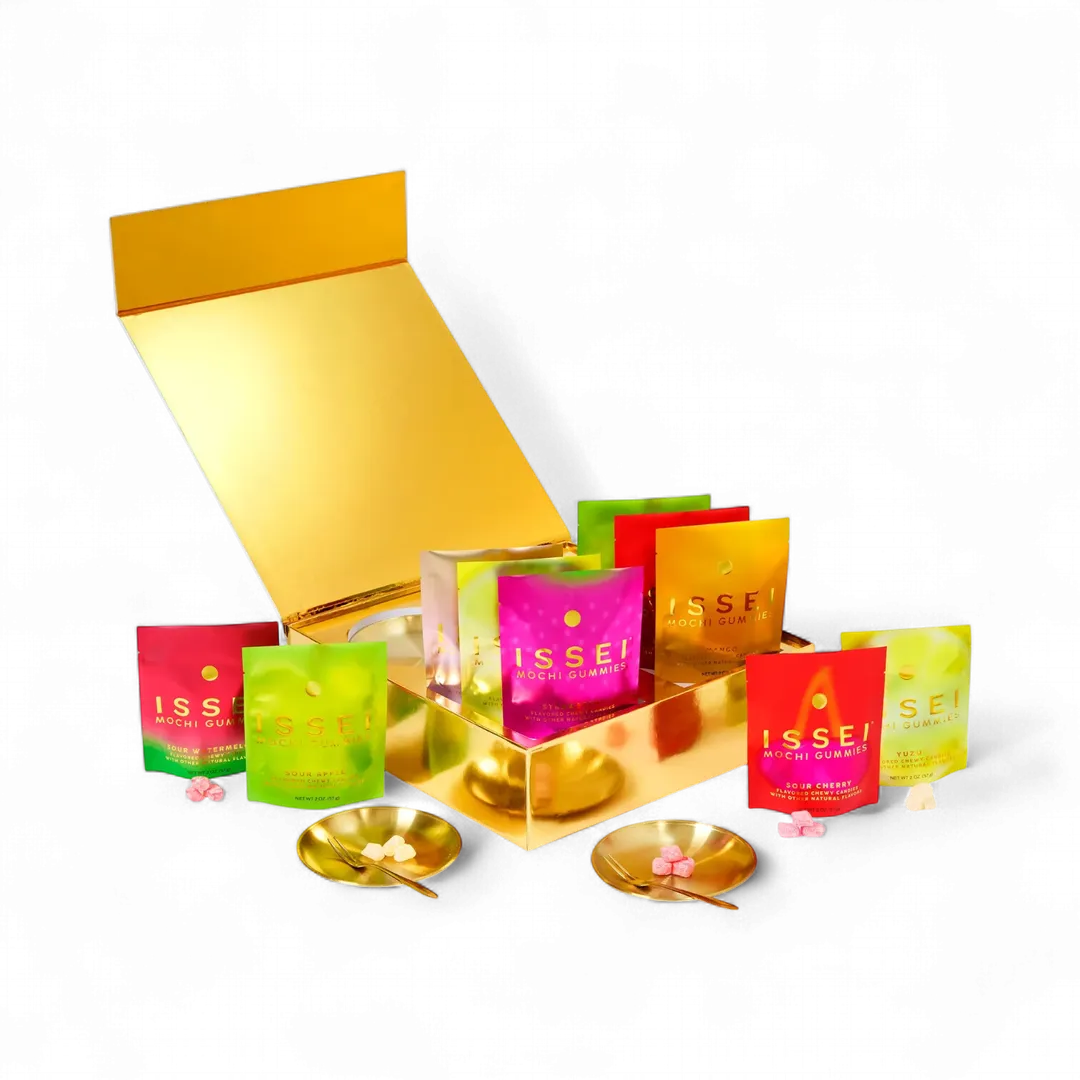 Mochi Gummies Joy Gift Box– Ultimate Server Set (12 Pack + Forks/Plates)