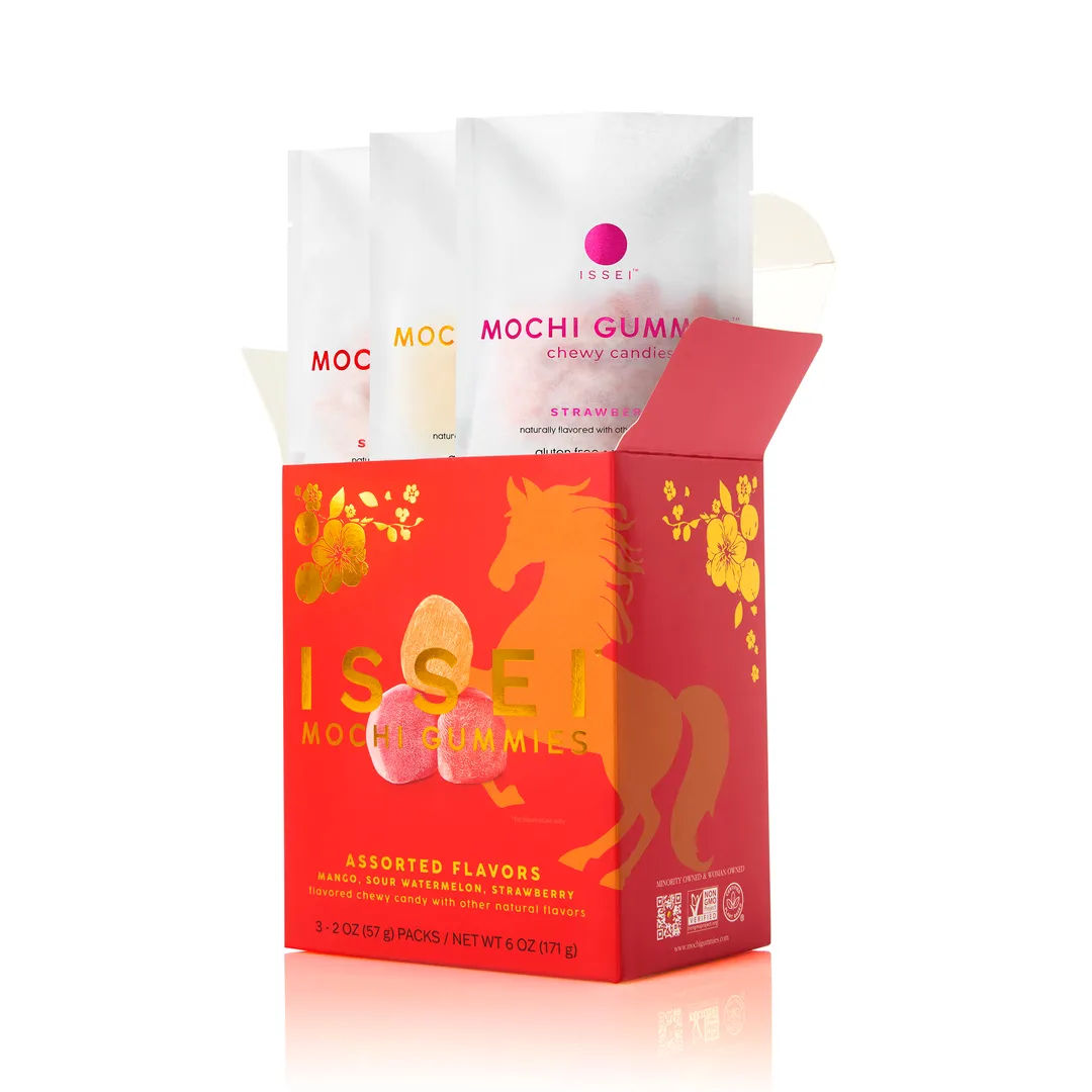 Year of the Horse Mochi Gummies Variety Box (3-Pack 2 oz)