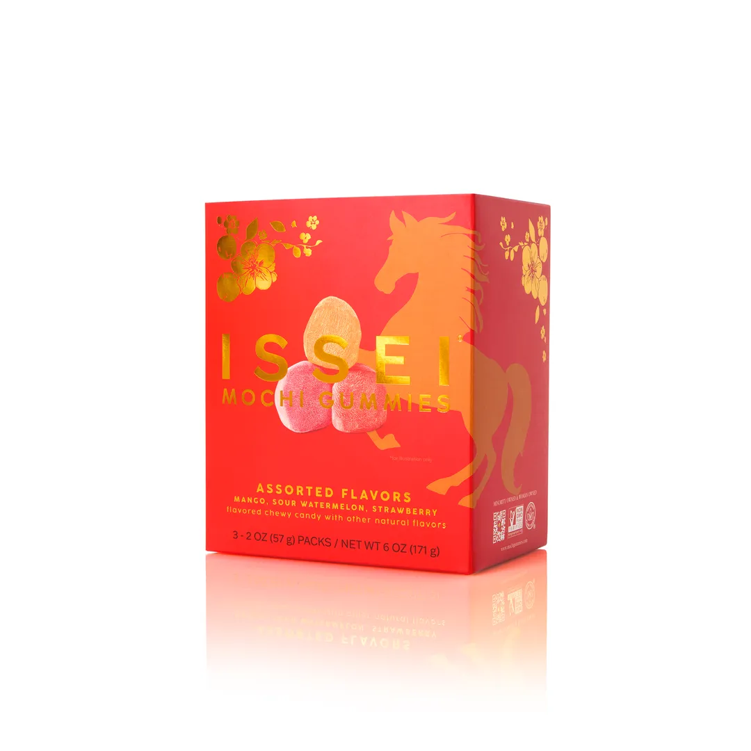 Year of the Horse Mochi Gummies Variety Box (3-Pack 2 oz)