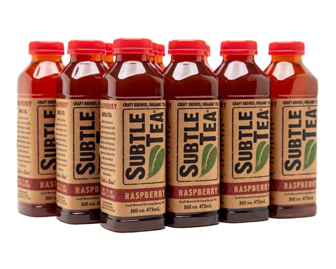 Subtle Tea Raspberry - 16 oz. - Case (12 Bottles)