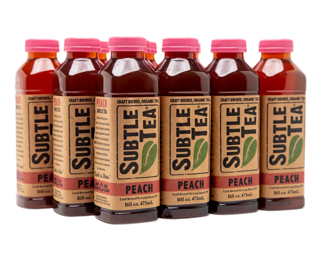 Subtle Tea Peach - 16 oz. - Case (12 Bottles)