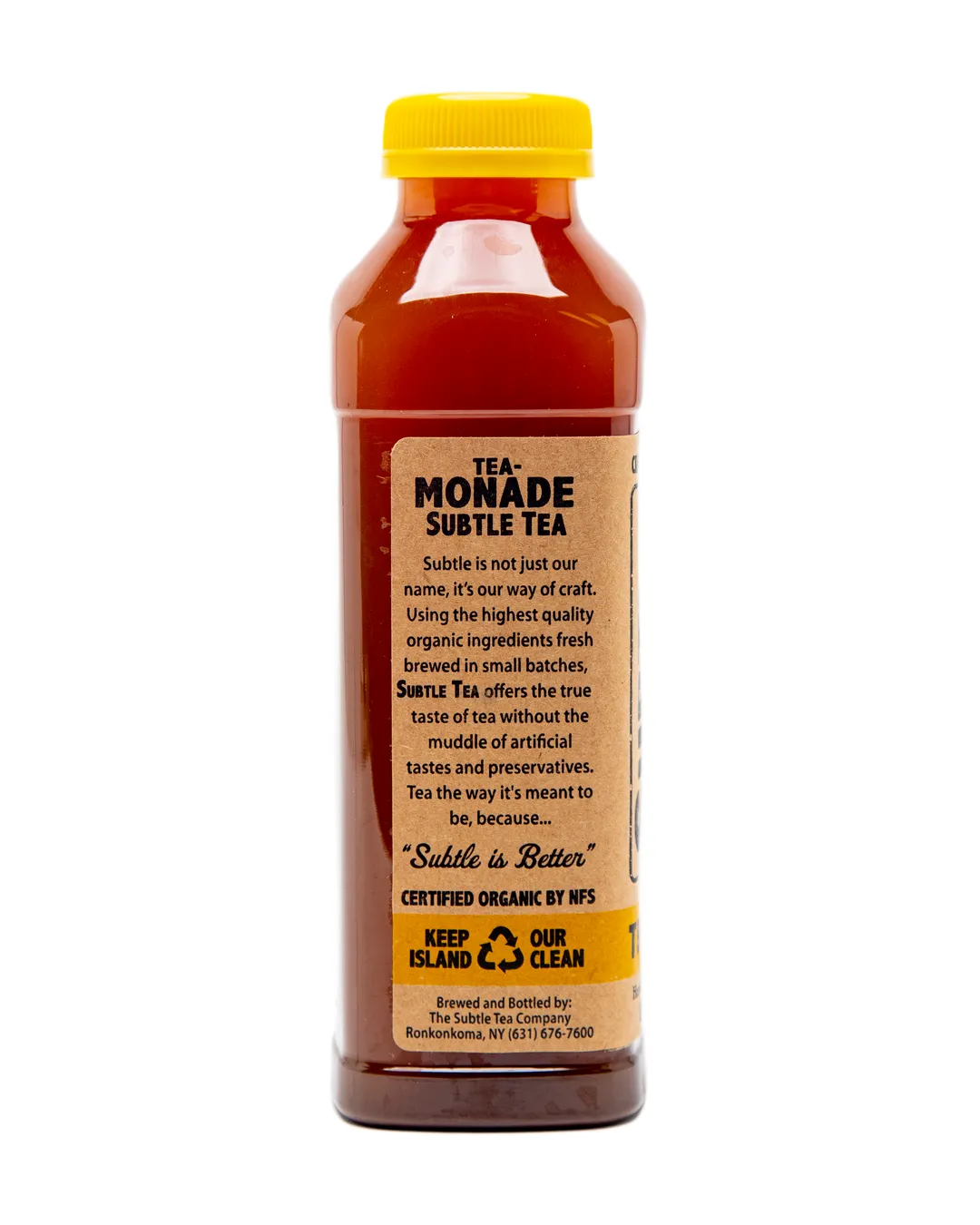 Subtle Tea Tea-Monade - 16 oz. - Case (12 Bottles)
